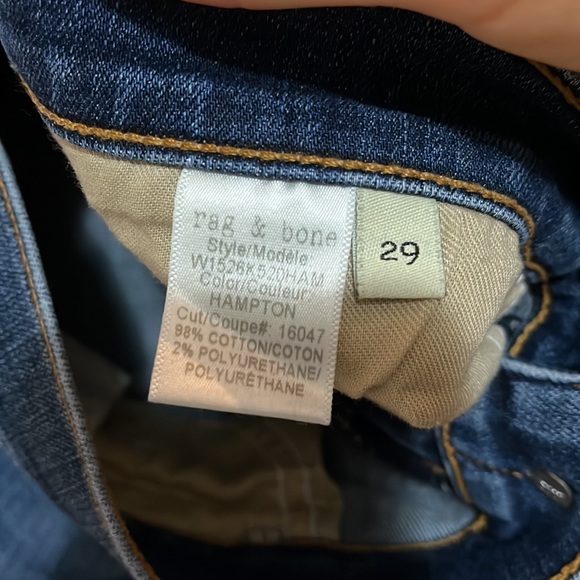 RAG & BONE Capri Jeans Blue Size 29 - Picture 10 of 14
